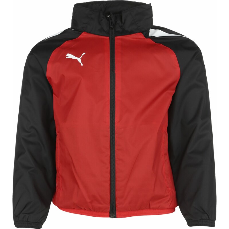 PUMA Športová bunda TeamLiga červená / čierna / biela 67728226