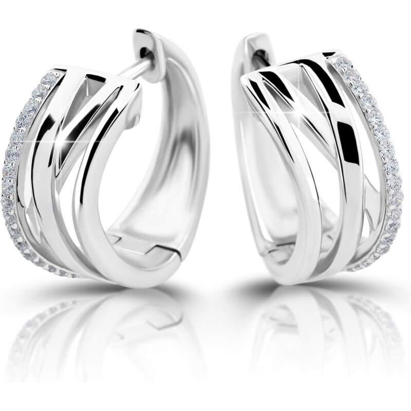 Modesi Očarujúce strieborné kruhové náušnice M23077 66591609