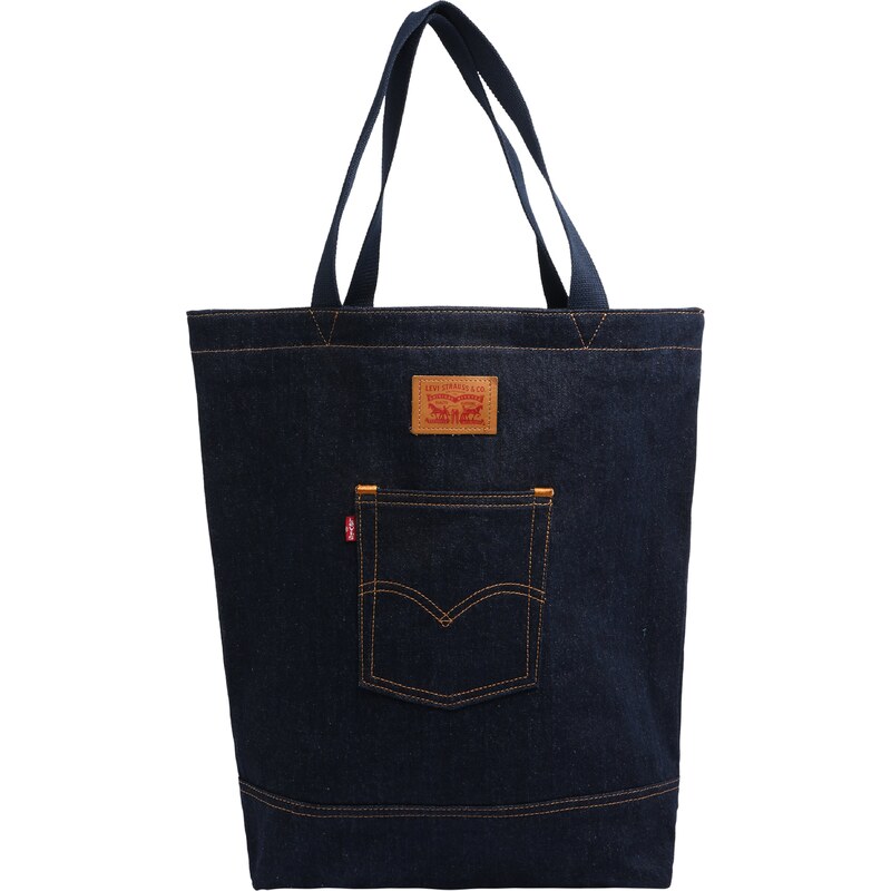 LEVIS Shopper The Levis Back Pocket Tote námornícka modrá / oranžová 30346131