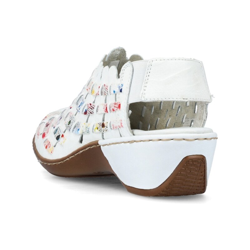 Dámske sandále RIEKER 47156-81 biela S4