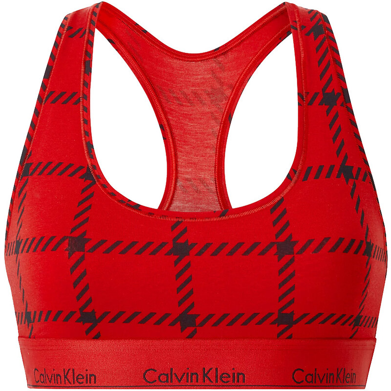 Calvin Klein - braletka Modern cotton red graphic print - special 30367107