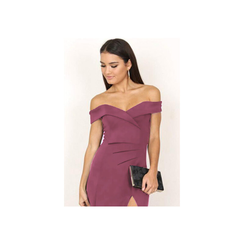 Glara Krátke spoločenské šaty s odhalenými ramenami 30367541