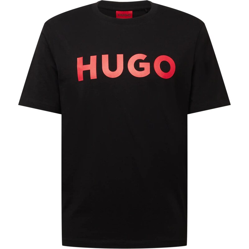 HUGO Tričko Dulivio červená / čierna 30400317