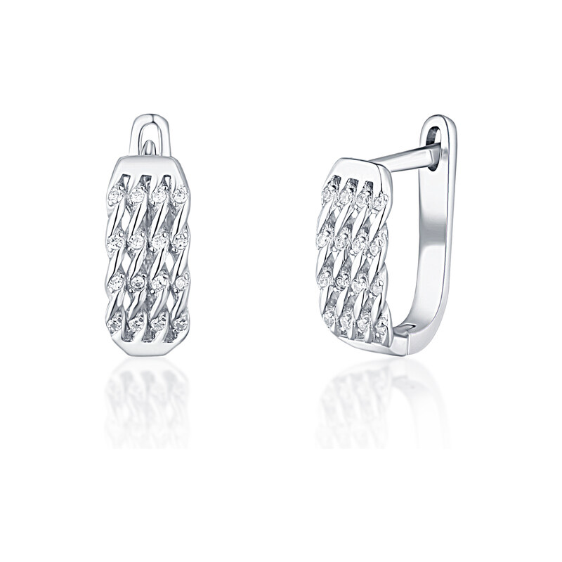 Ligot Strieborné náušnice so zirkónmi 46720327