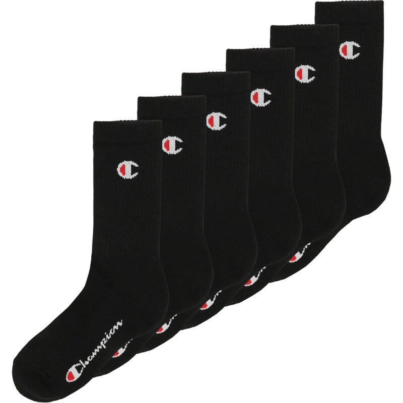 Champion Authentic Athletic Apparel Ponožky červená / čierna / biela 56269113