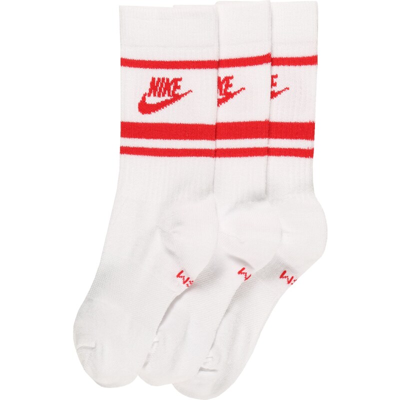 Nike Sportswear Ponožky Everyday Essential jasne červená / biela 30427988