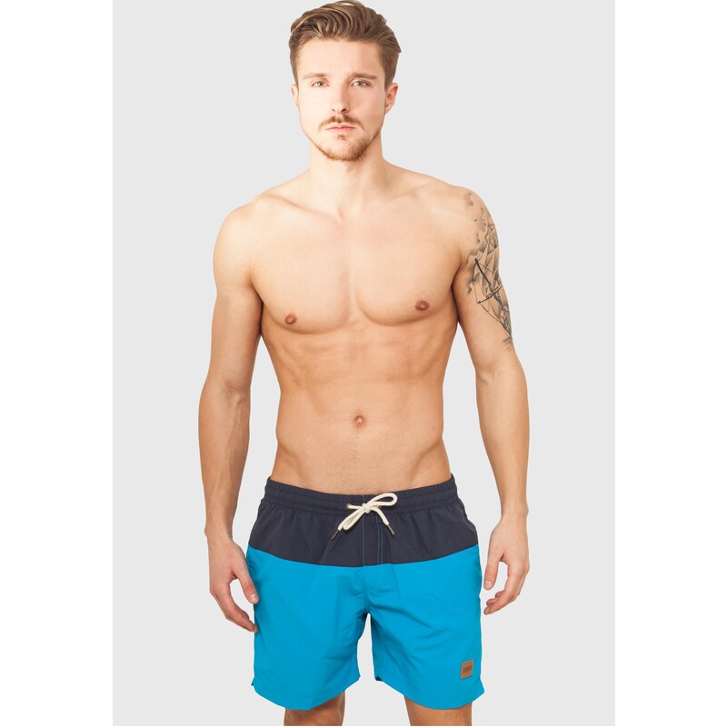 Urban Classics Mens Block Swimsuit Blue/Light Blue 50648398