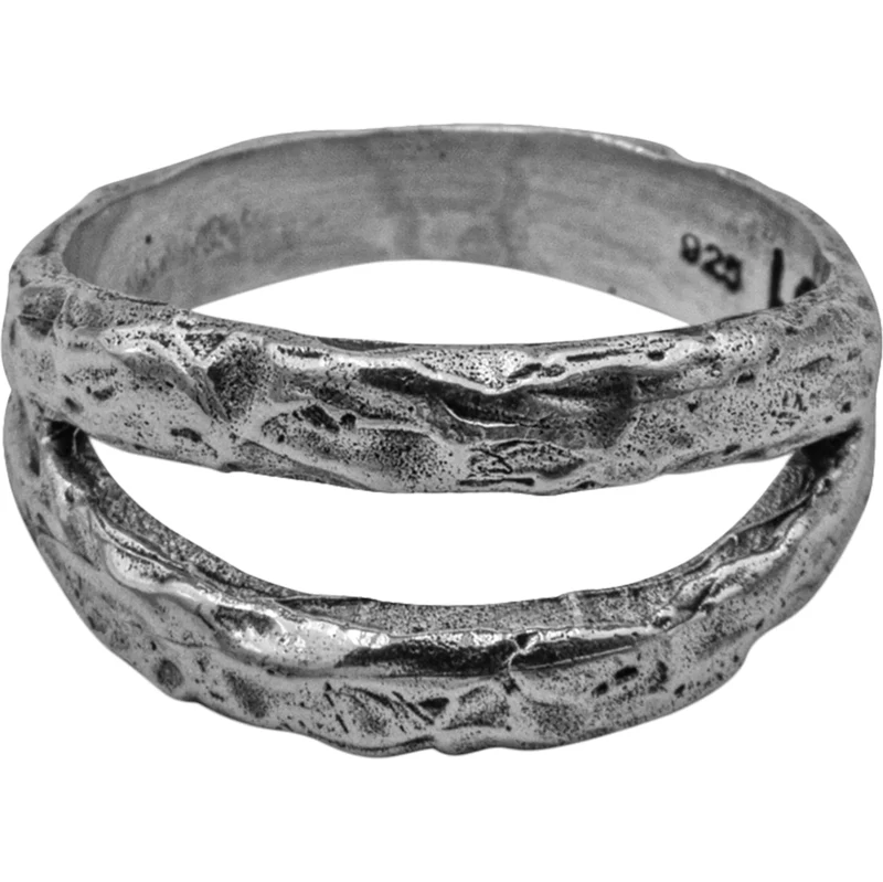 Haze&Glory Prsteň Twin strieborná 65867621