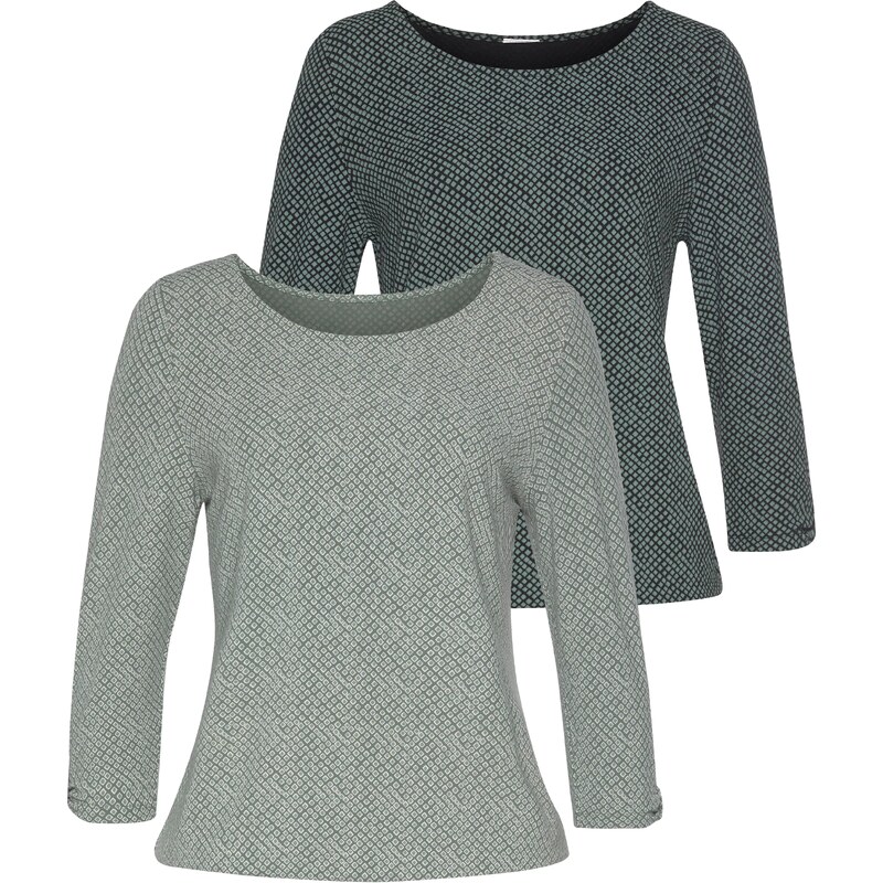 LASCANA Tričko sivá / tmavosivá 54228332