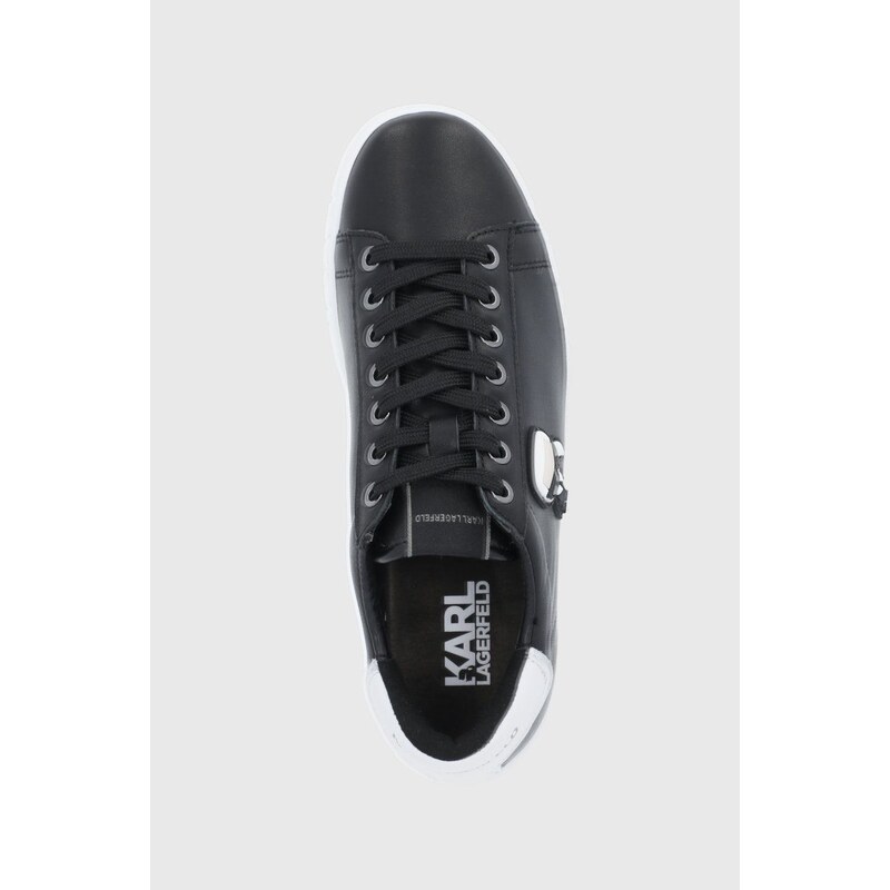 Kožená obuv Karl Lagerfeld KUPSOLE III čierna farba