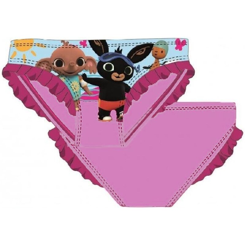 Setino Detské plavky / dievčenské plavkové nohavičky Zajačik Bing Bunny - svetlo ružové - veľ.