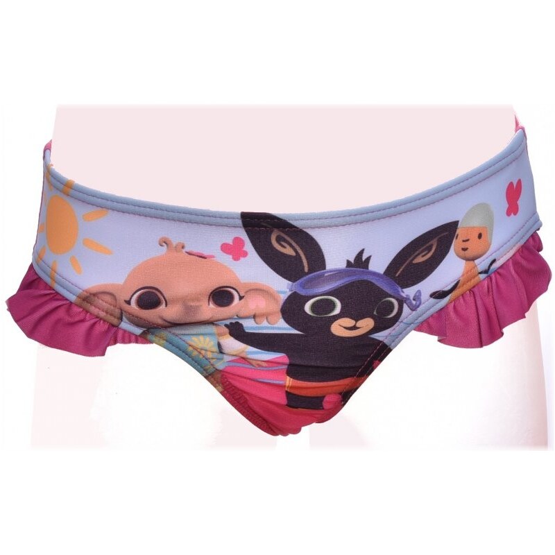 Setino Detské plavky / dievčenské plavkové nohavičky Zajačik Bing Bunny - svetlo ružové - veľ.