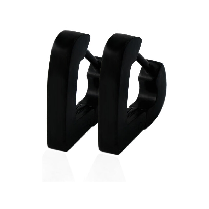 BM Jewellery Náušnice čierne z chirurgickej ocele S11291040 31319144