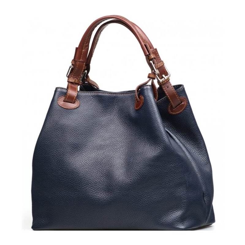 Blaire Kožená kabelka Alessia modrá 64987595