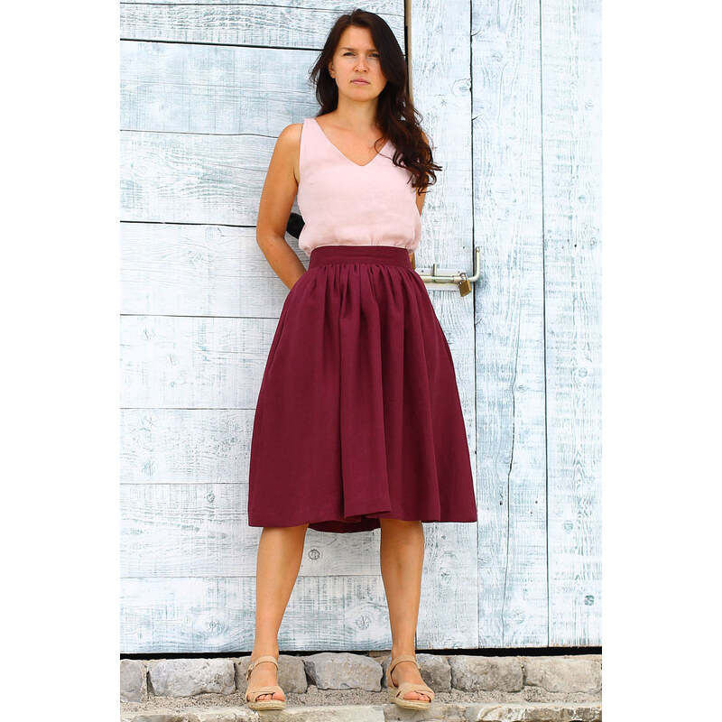 Autorská česká lanová sukňa Lotika Premium quality 36449223