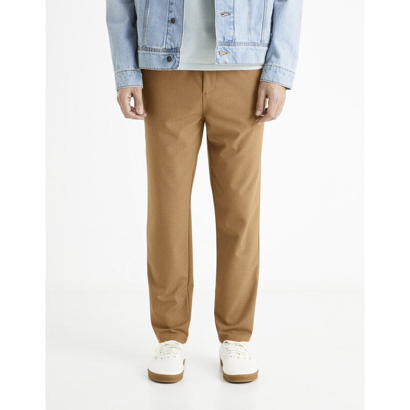 Hnedé pánske nohavice Celio 24H Bocal 50499839