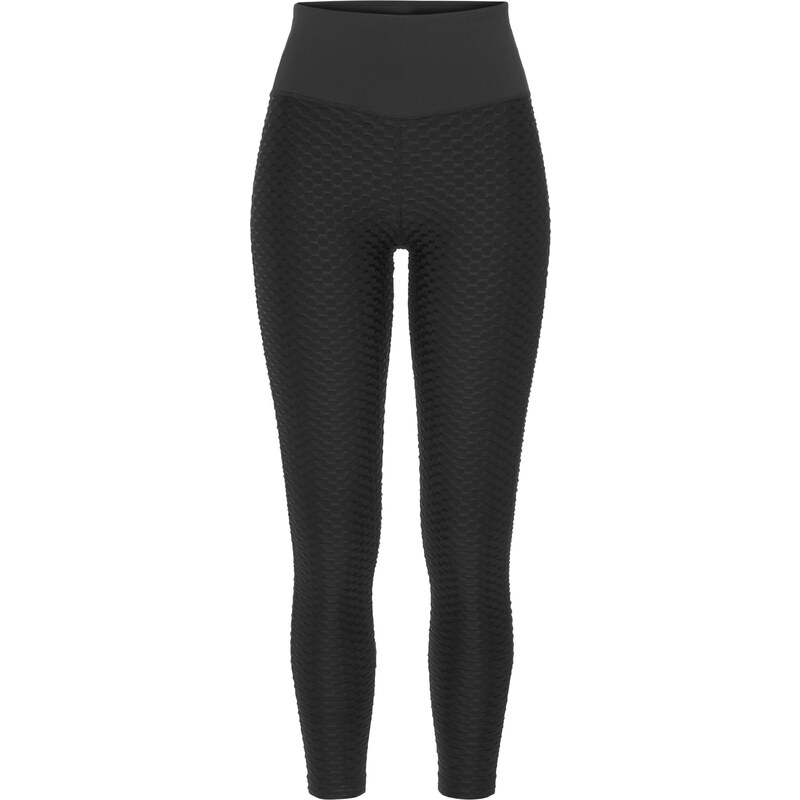 LASCANA ACTIVE Športové nohavice čierna / biela 54229212