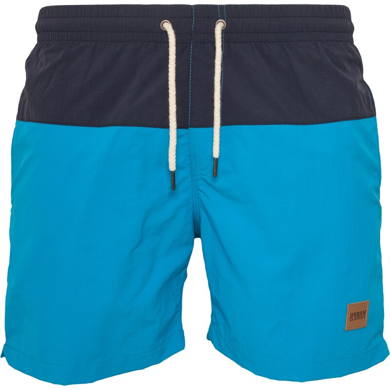 Urban Classics Plavecké šortky nebesky modrá / tmavomodrá 25693877