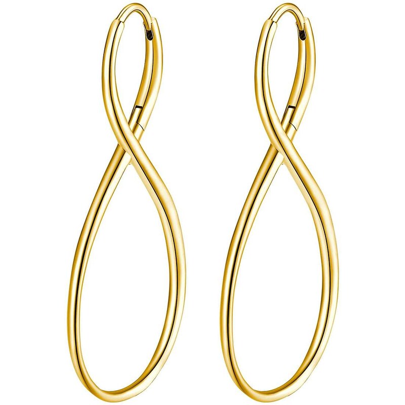 Brosway Štýlové pozlátené náušnice Nekonečno Ribbon BBN28 66584183