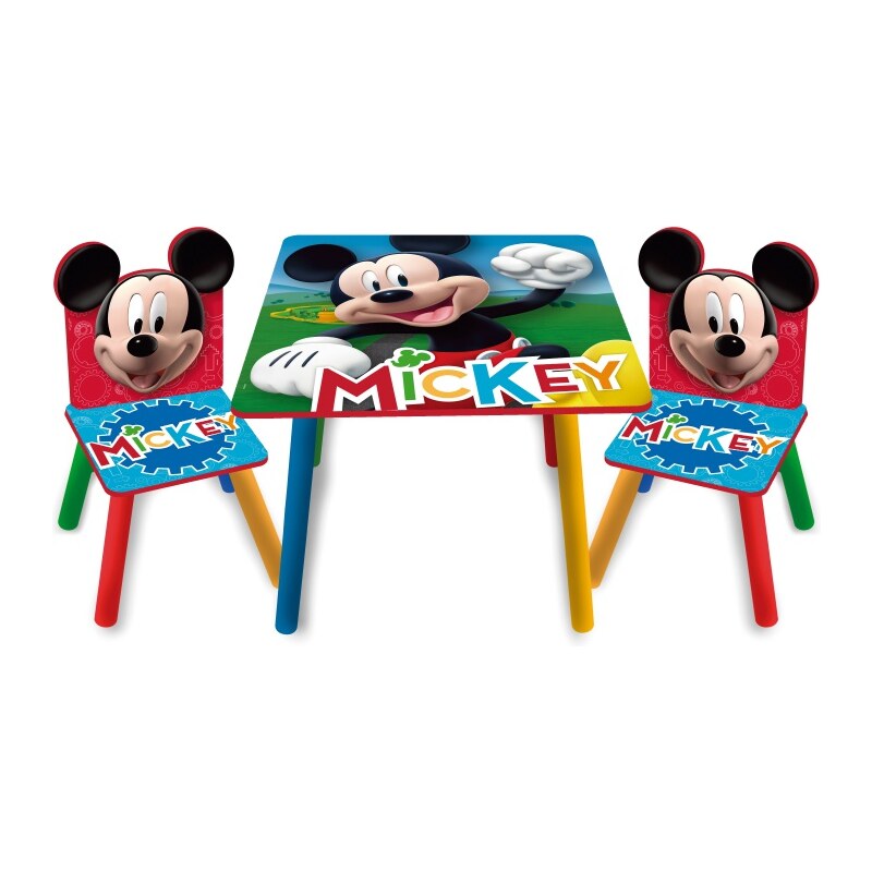 ARDITEX Detský drevený stolík + stoličky MICKEY MOUSE, WD14004
