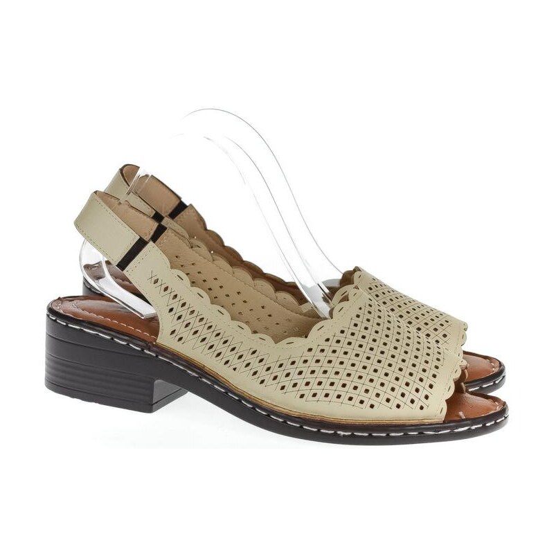 BOSIDO Dámske béžové sandále VERA