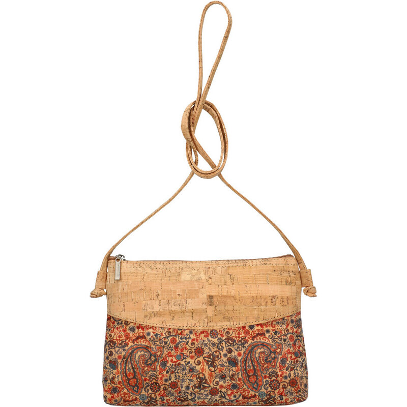 Made in Portugal Korková ľahká crossbody dámska kabelka MSR17 červená 56455722