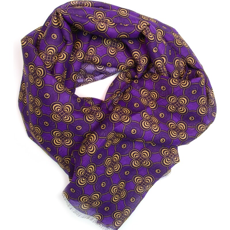 Blaire Dámska šatka Viola s motívom fialová 64987428