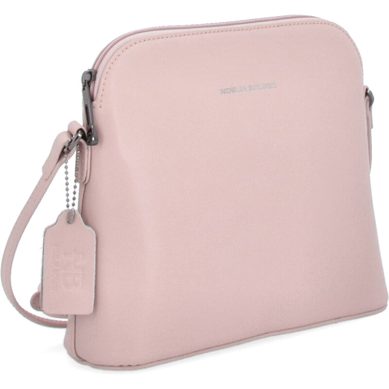 Kožená kabelka crossbody Noelia Bolger ružová NB 0064 R 30555740