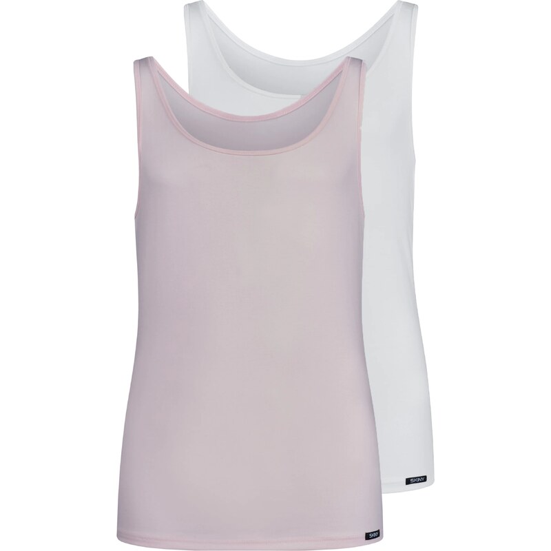 Skiny Tielko ružová / biela 64826017