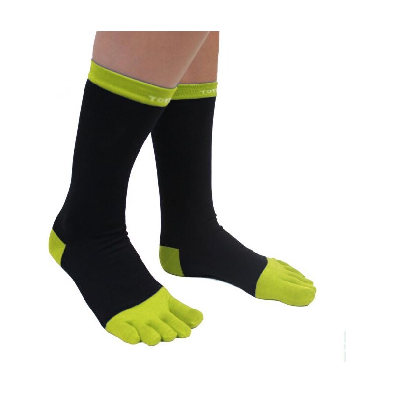 BUSINESS prstové ponožky ToeToe Čierna / Zelená Pánská 1 pár 30947655