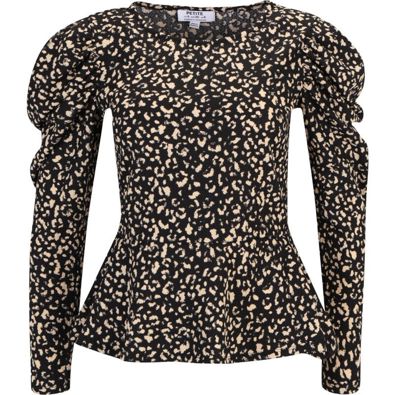 Dorothy Perkins Petite Tričko svetlobéžová / čierna 58435653