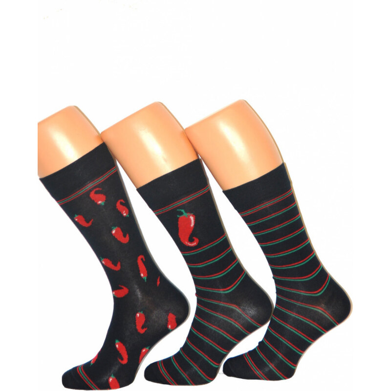Cornette Klasické Ponožky Premium 3 Pack Čierna Čierna 42-44
