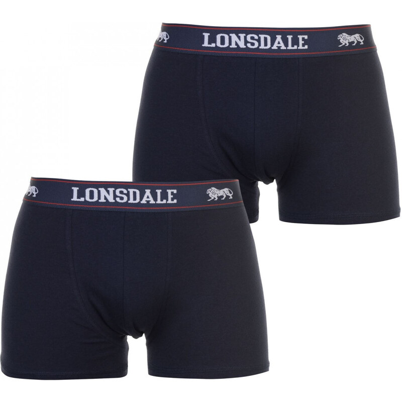 Lonsdale Prémiové Pánske Trenky Balenie 2ks Modré Modrá S 30532679