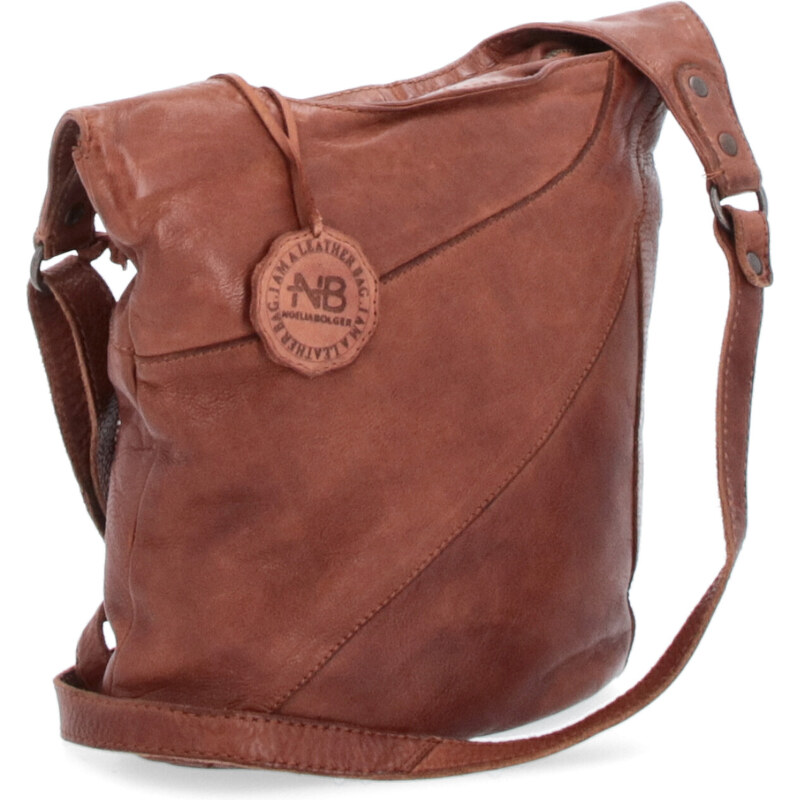 Kožená kabelka crossbody Noelia Bolger koňaková NB 2101 KO 64019664