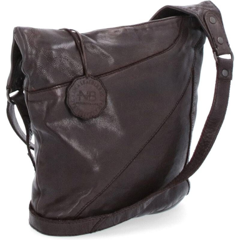 Kožená kabelka crossbody Noelia Bolger hnedá NB 2101 H 30582363