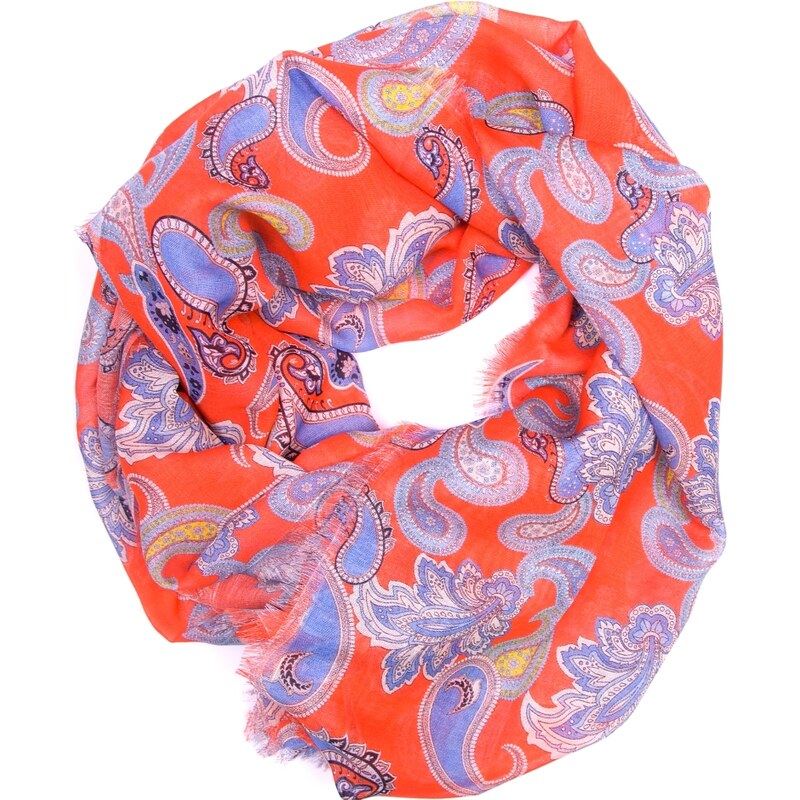 Blaire Dámska šatka Camille s motívom oranžová 64987381