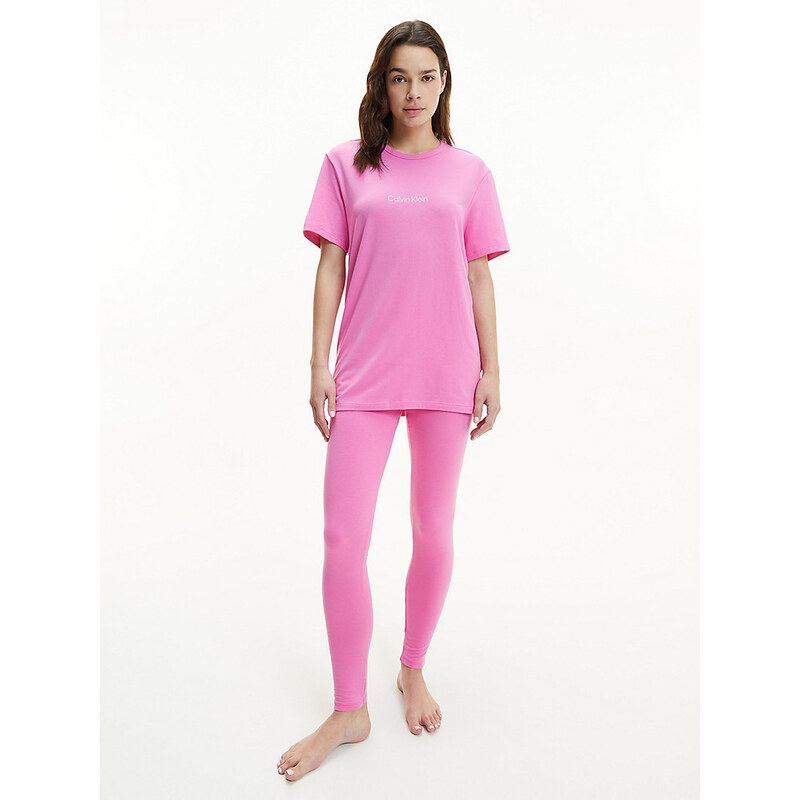 Dámsky vrchný pyžamový diel QS6756E - TO3 - Hollywood ružová - Calvin 35655682