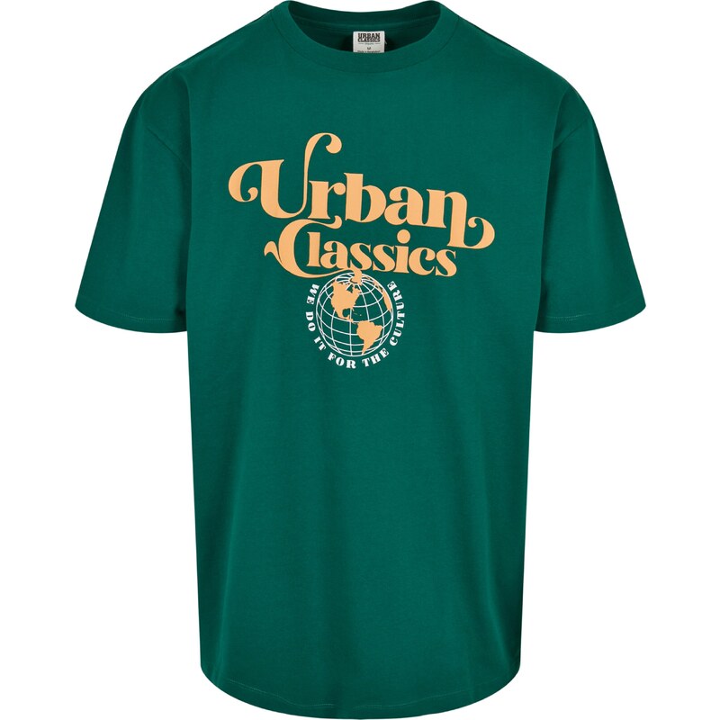 Urban Classics Tričko svetložltá / smaragdová / biela 30612603