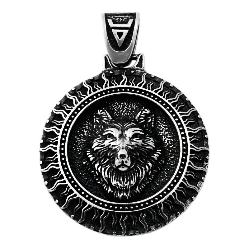 BM Jewellery Prívesok vlk 4,7 cm z chirurgickej ocele S11317120 31721296