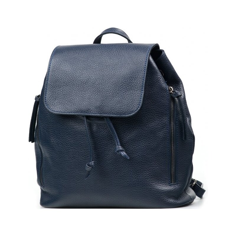 Blaire Kožený batôžtek Guilio tmavo modrý 64988078