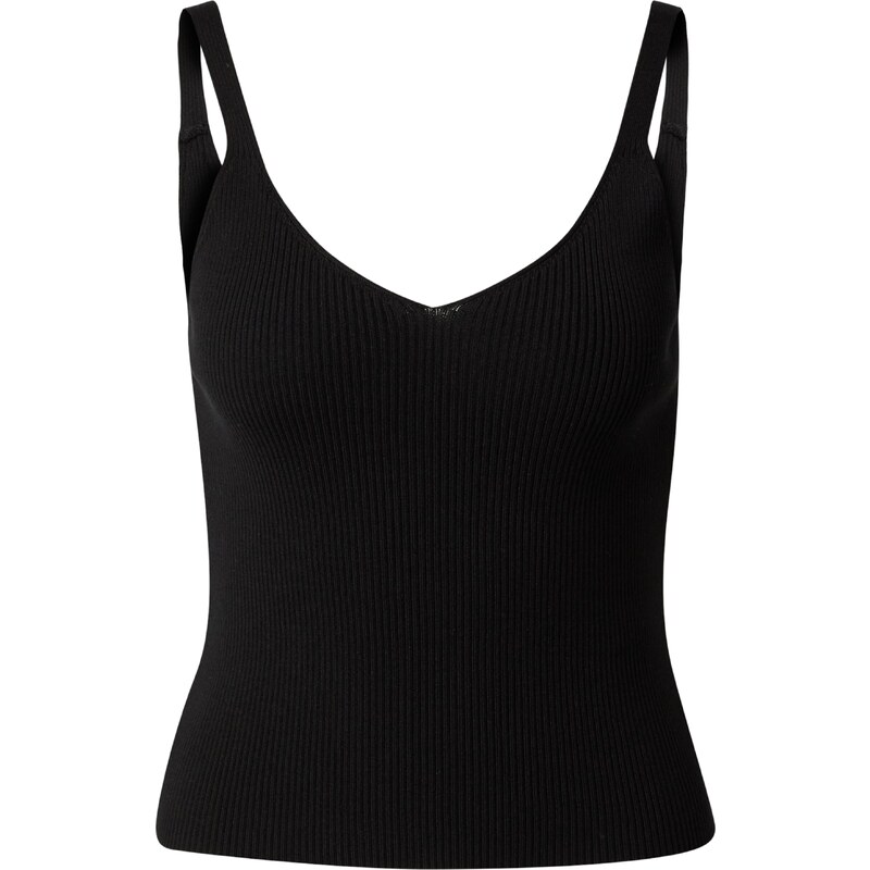 A LOT LESS Vyšívaný top Isabelle čierna 31816708