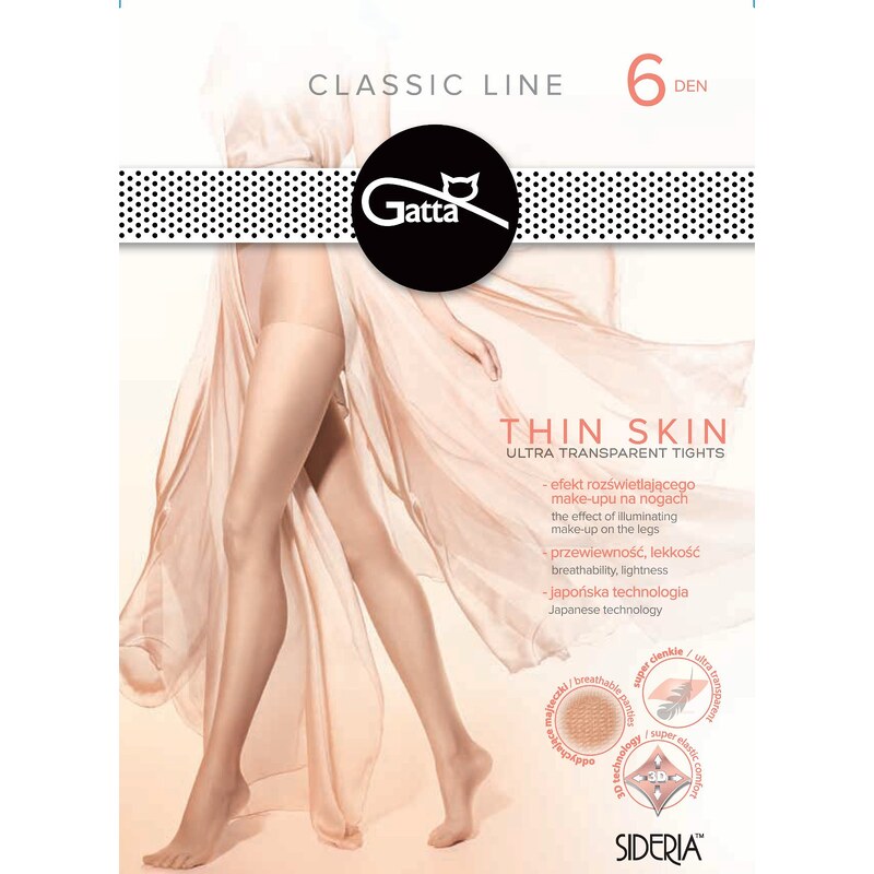 Pančuchové nohavice Gatta Thin Skin 6 den 62986308
