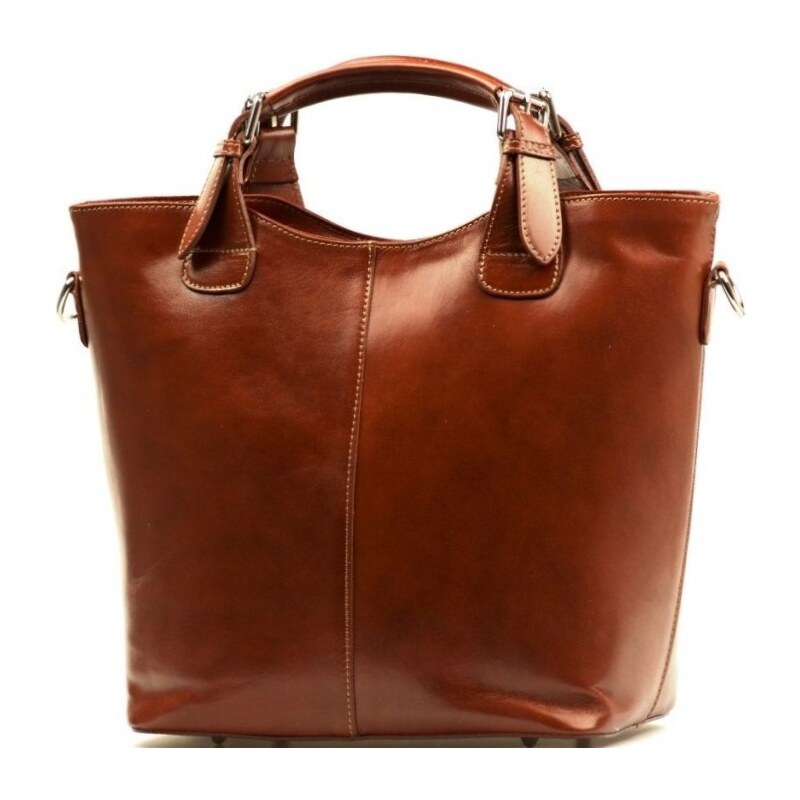 Blaire Kožená kabelka Agnes hnedá 64987592