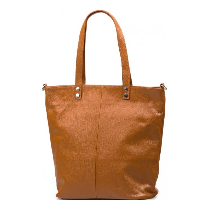 Blaire Kožená shopper kabelka Pegy koňakovo hnedá 64988006