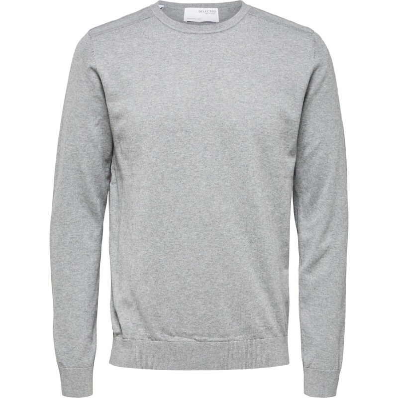 SELECTED Sveter SLHBerg sivá 28730708