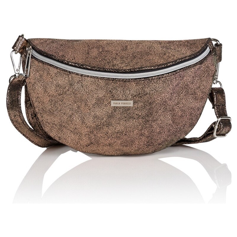 PAOLO PERUZZI Dámska kožená ľadvinka | béžová Z-15-F 30926638