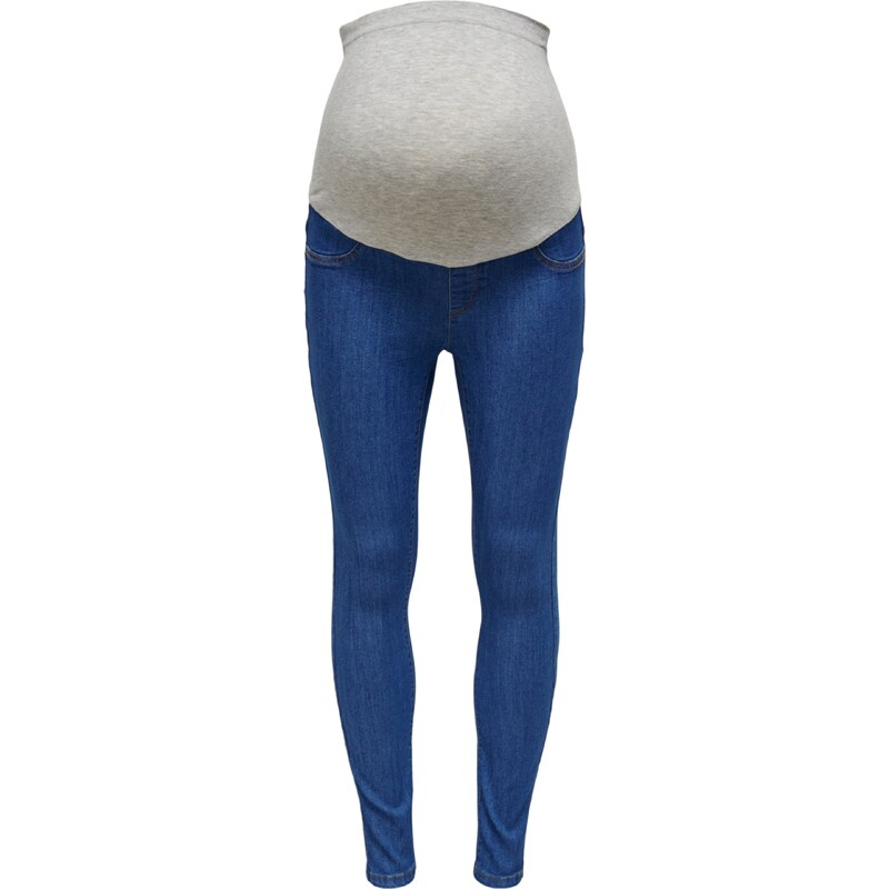 Only Maternity Jeggings Rain modrá denim / biela 31005883