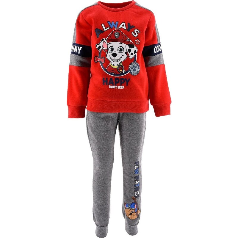 Červeno-sivá chlapčenská teplákovka Paw Patrol 30980770