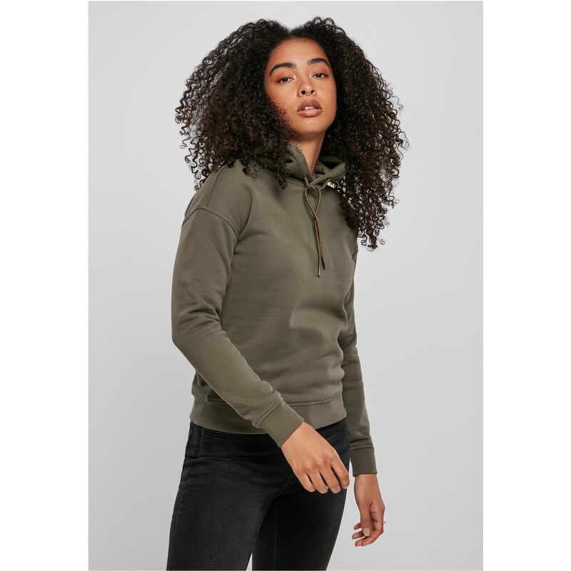 Urban Classics Womens Organic Olive Hooded Jacket 50522882