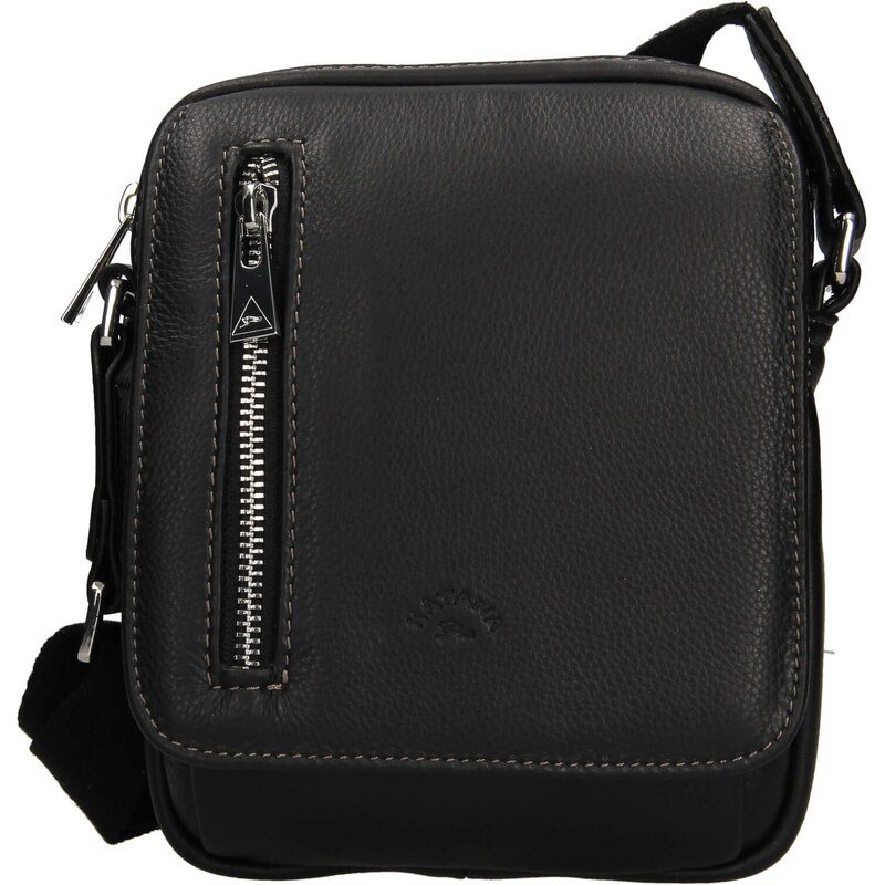 Pánska celokožená taška na doklady Katana Nikre - čierna 30984796